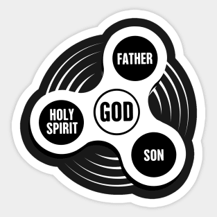 Holy Trinity Christian Fidget Spinner Sticker